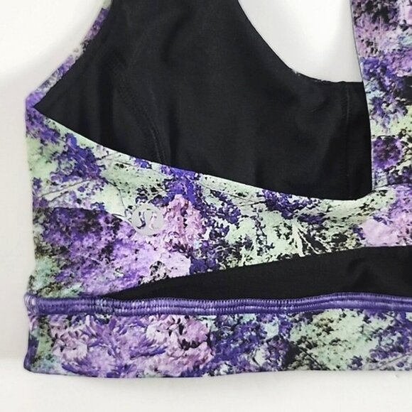 Lululemon Break Free Nulux Vivid Purple Sports Racerback Bra Scoop Neck Size 6 - Picture 4 of 12
